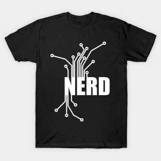 Nerd Circuit Board - Computer CPU Technology Nerd Design T-Shirt